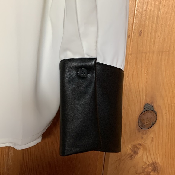 Button Down w/Leather Accent - Picture 3 of 6